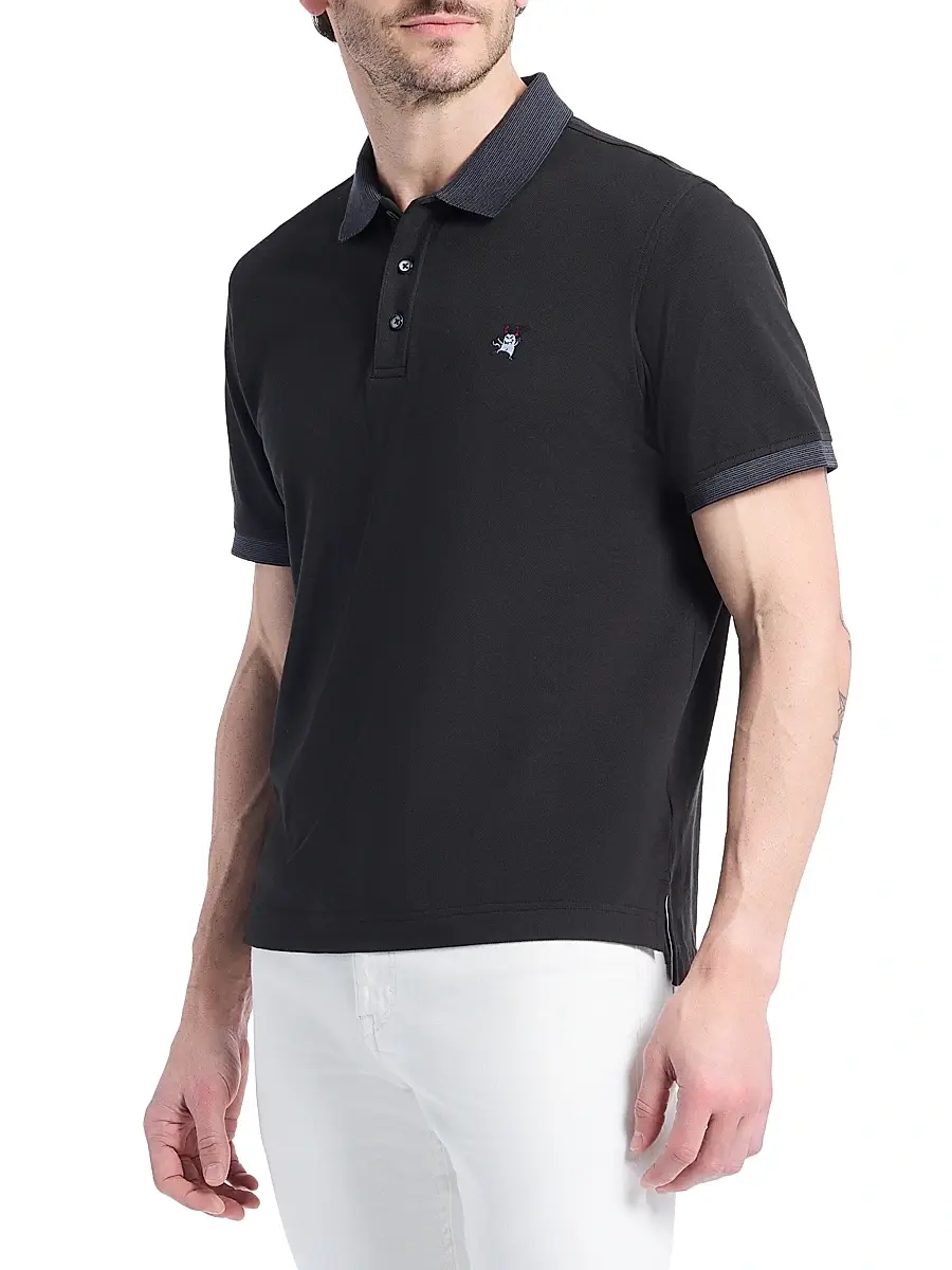 Robert Graham Men's Devil Knit Polo Shirt | Thumbnail 3 Robert Graham Men's Devil Knit Polo Shirt | Thumbnail 3