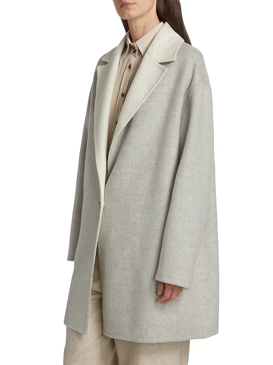Kiton Women's Two-Tone Cashmere Jacket | Thumbnail 4 Kiton Women's Two-Tone Cashmere Jacket | Thumbnail 4
