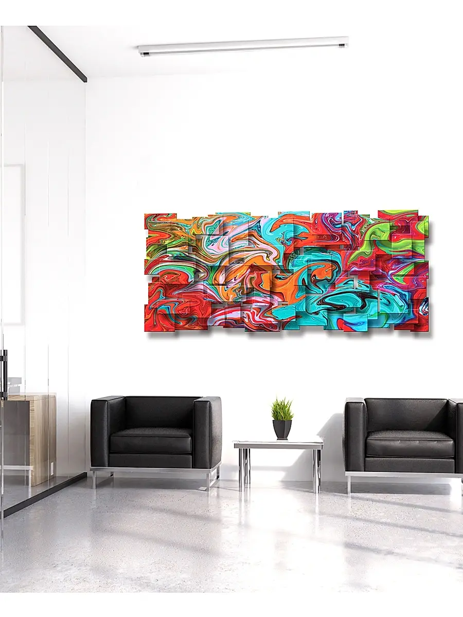 Karo Studios Joy Aluminum & Steel Wall Sculpture | Thumbnail 2 Karo Studios Joy Aluminum & Steel Wall Sculpture | Thumbnail 2