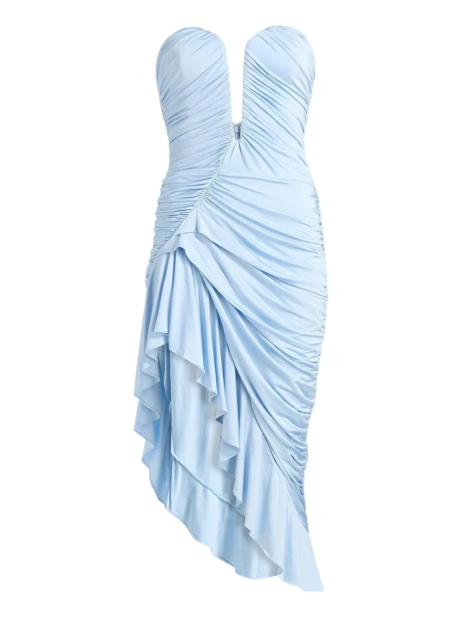 Women's Pearlina Ruched A-Line Midi-Dress Women's Pearlina Ruched A-Line Midi-Dress