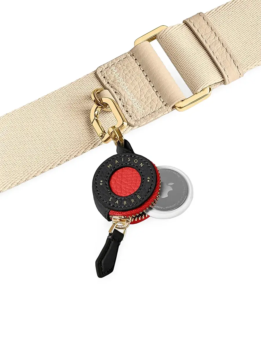 MAISON de SABRÉ Women's Leather AirTag Charm | Thumbnail 2 MAISON de SABRÉ Women's Leather AirTag Charm | Thumbnail 2