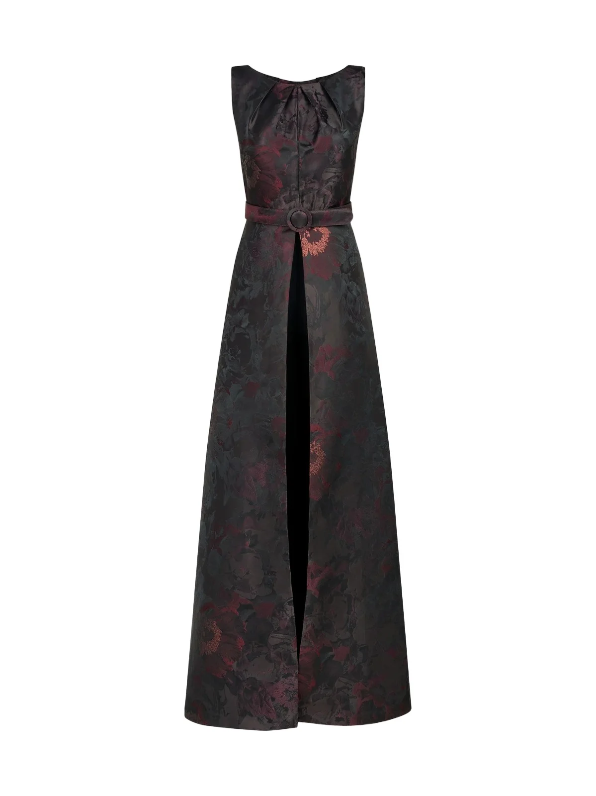 Kay Unger Women's Babette Walk-Thru Belted Jumpsuit