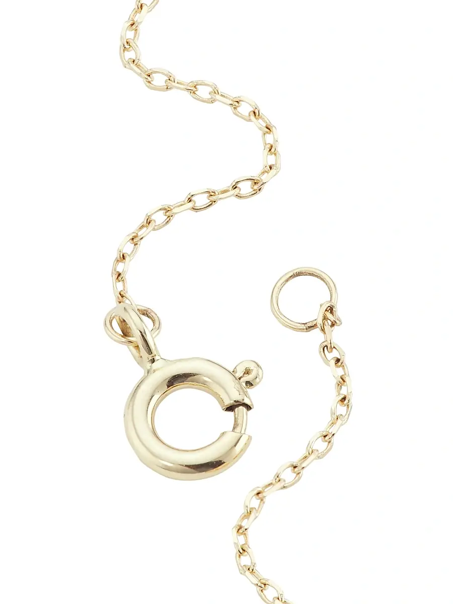 Jia Jia Women's 14K Yellow Gold & Birthstone Pendant Necklace - March | Thumbnail 3