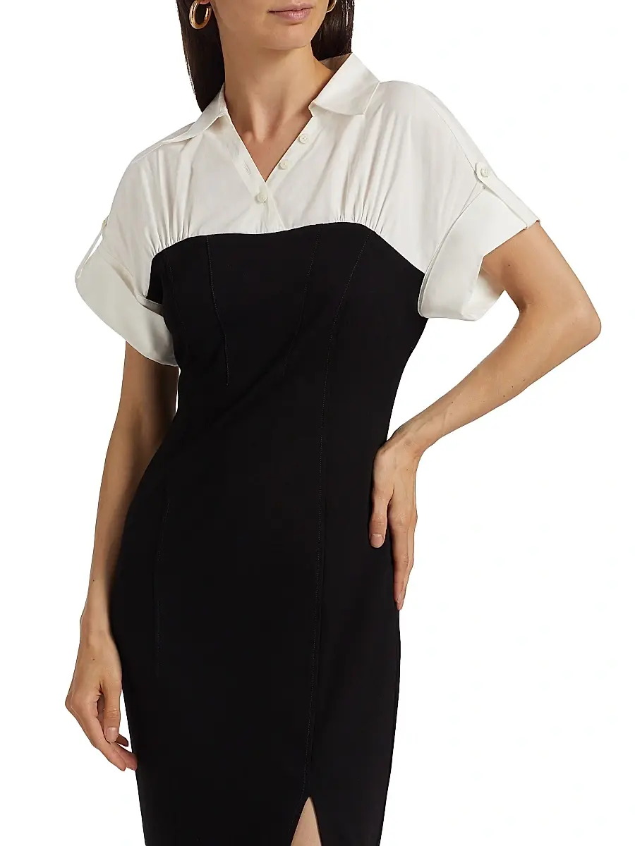 Toccin Women's Jasmine Cotton-Blend Short-Sleeve Midi-Dress | Thumbnail 6 Toccin Women's Jasmine Cotton-Blend Short-Sleeve Midi-Dress | Thumbnail 6