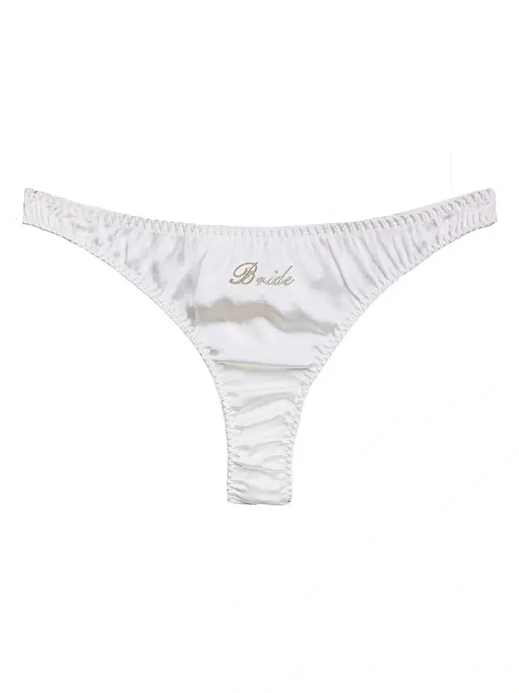 Women's Bridal Silk Luxe Thong Women's Bridal Silk Luxe Thong