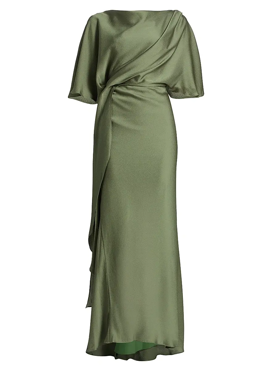 Women's Hammered Satin A-Line Gown Women's Hammered Satin A-Line Gown