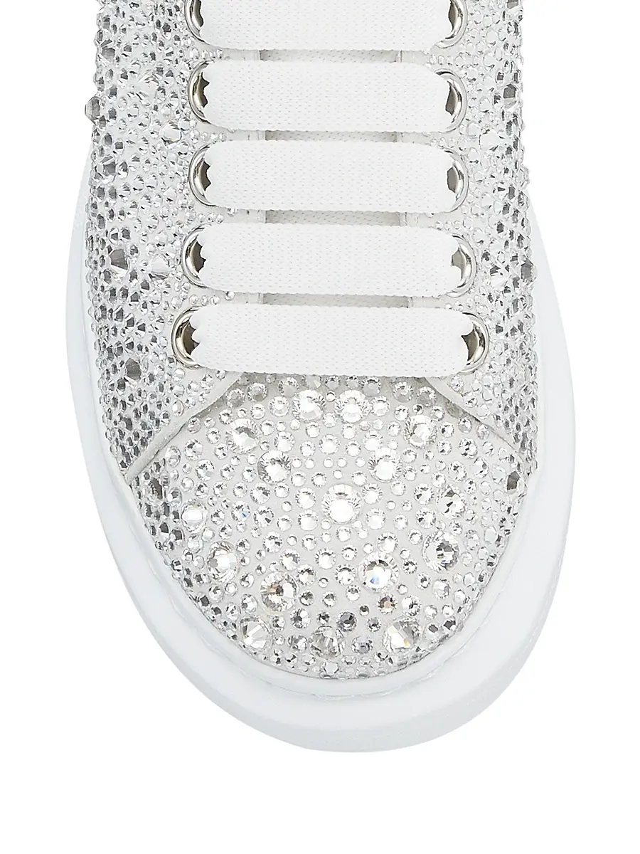 Alexander McQueen Women's Crystal Overiszed Glitter Embellished Chunky Sneakers | Thumbnail 4 Alexander McQueen Women's Crystal Overiszed Glitter Embellished Chunky Sneakers | Thumbnail 4
