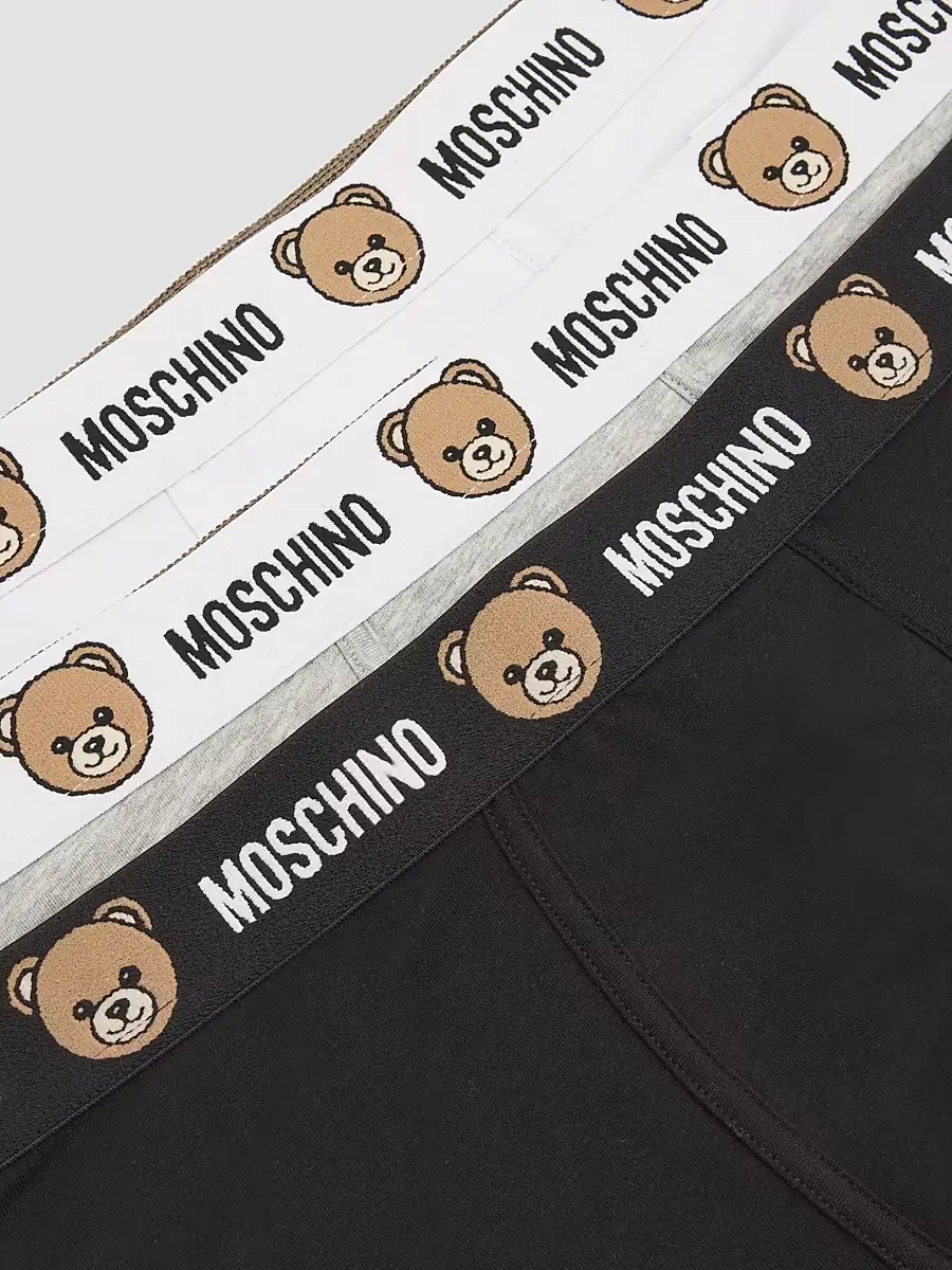 MOSCHINO Men's 3-Pack New Bear Stretch Jersey Briefs | Thumbnail 2 MOSCHINO Men's 3-Pack New Bear Stretch Jersey Briefs | Thumbnail 2
