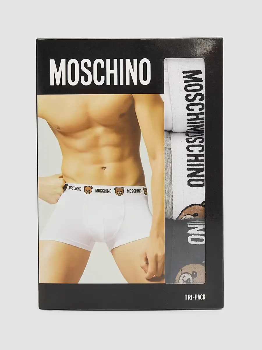 MOSCHINO Men's 3-Pack New Bear Stretch Jersey Briefs | Thumbnail 3 MOSCHINO Men's 3-Pack New Bear Stretch Jersey Briefs | Thumbnail 3
