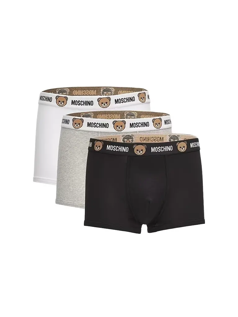 MOSCHINO Men's 3-Pack New Bear Stretch Jersey Briefs - Multi Black - Size Large | Image 1 MOSCHINO Men's 3-Pack New Bear Stretch Jersey Briefs - Multi Black - Size Large | Image 1