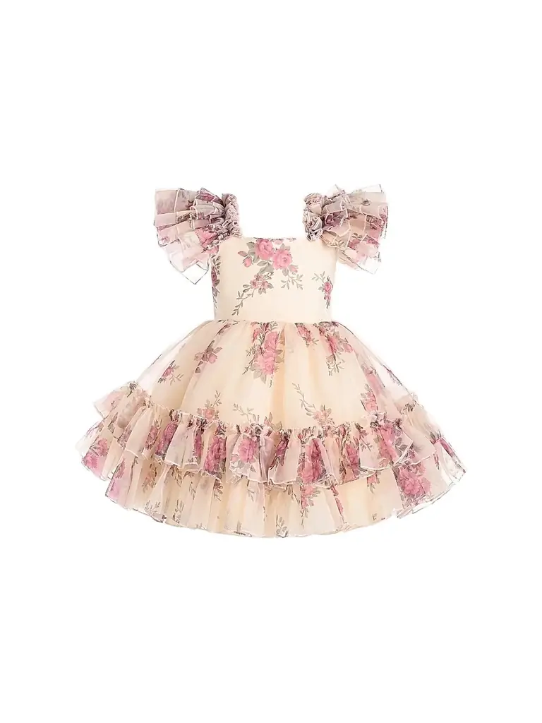 Tulleen Little Girl's & Girl's Rosavine Dress - Cream | Image 1 Tulleen Little Girl's & Girl's Rosavine Dress - Cream | Image 1