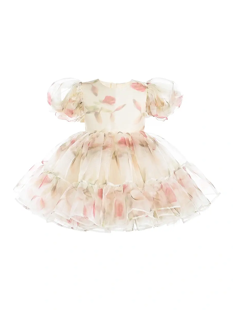 Tulleen Little Girl's & Girl's Elanora Dress - Cream | Image 1 Tulleen Little Girl's & Girl's Elanora Dress - Cream | Image 1