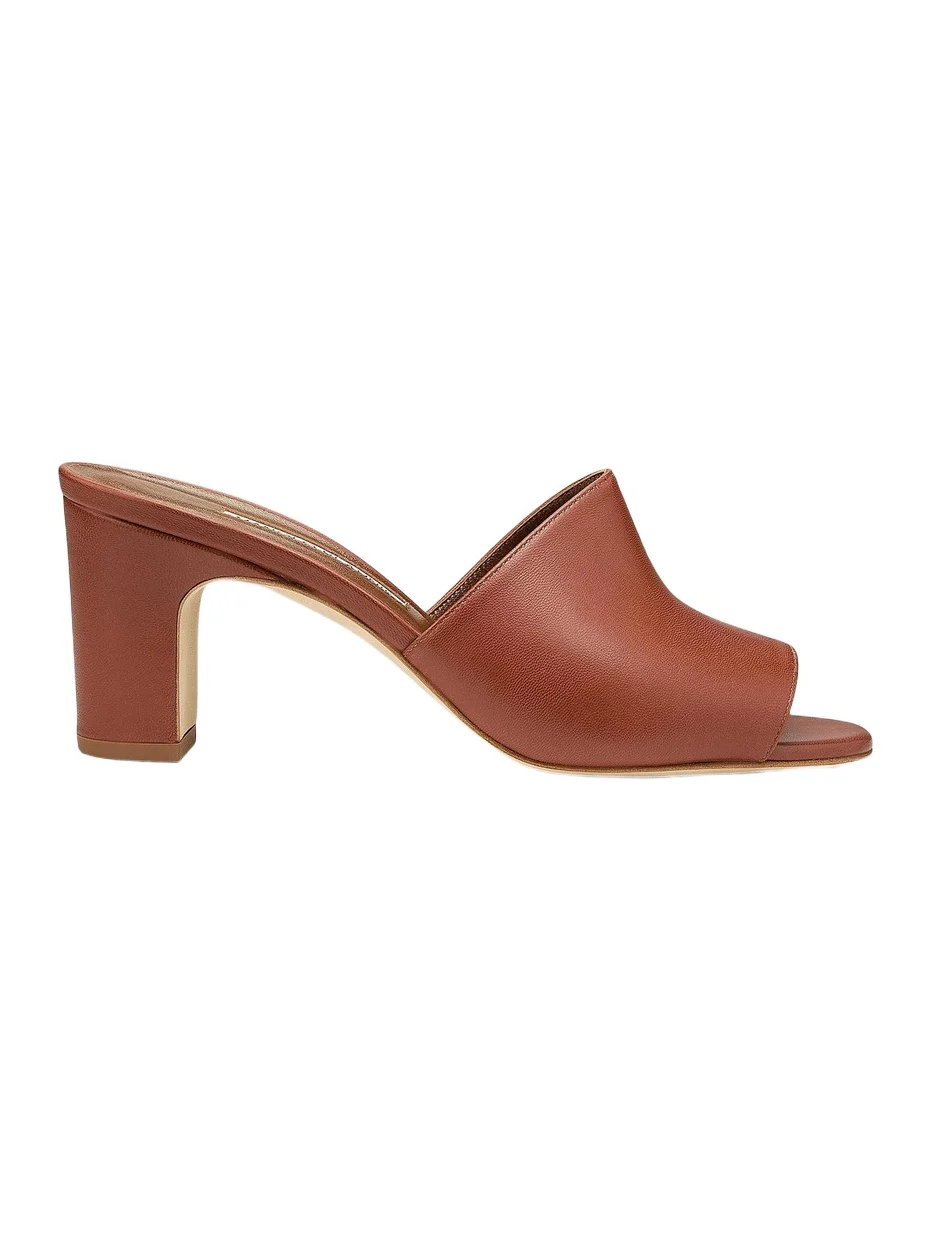 Manolo Blahnik Women's Rapallabar Leather Sandals