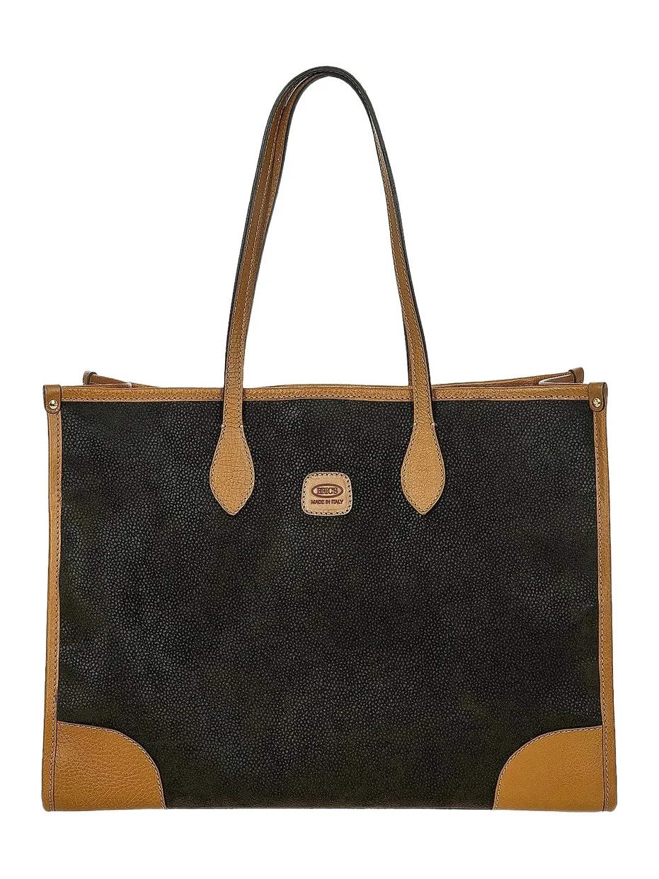 Men's Life Faux-Suede Tote Bag Men's Life Faux-Suede Tote Bag