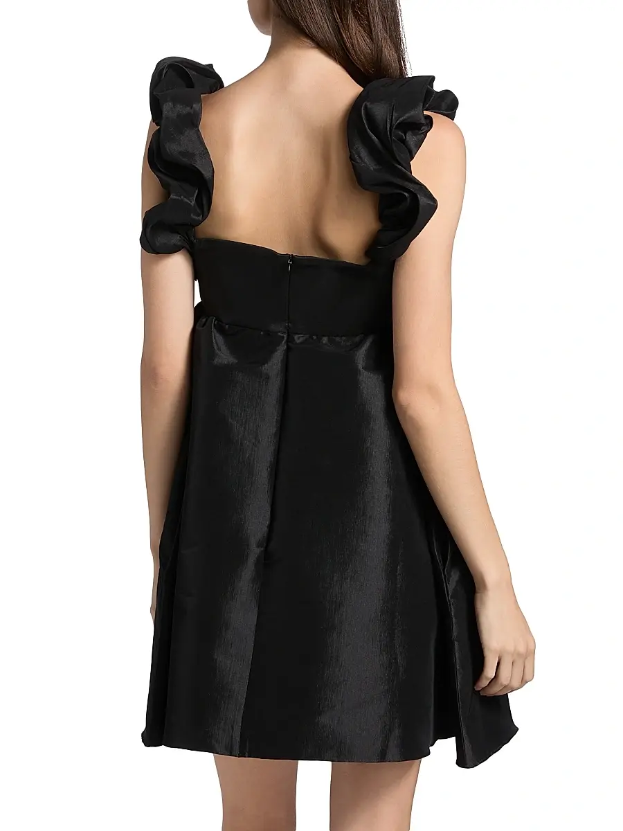Kika Vargas Women's Angela Taffeta Bubble-Strap Cocktail Dress | Thumbnail 5