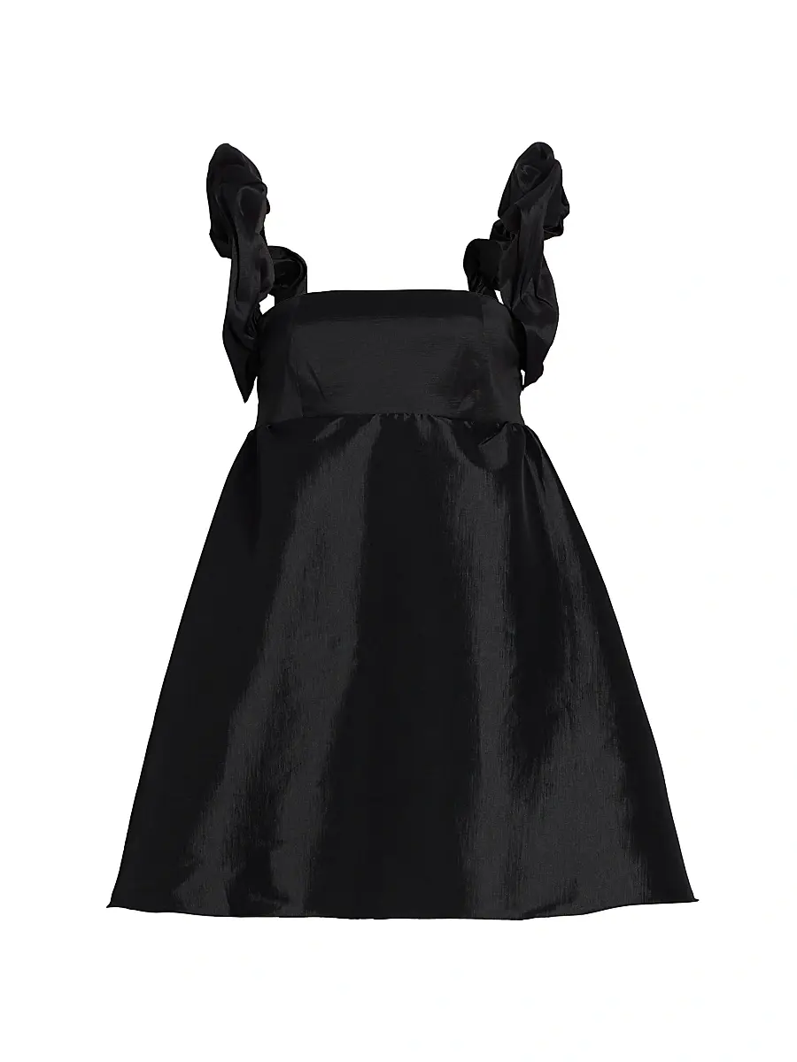 Kika Vargas Women's Angela Taffeta Bubble-Strap Cocktail Dress
