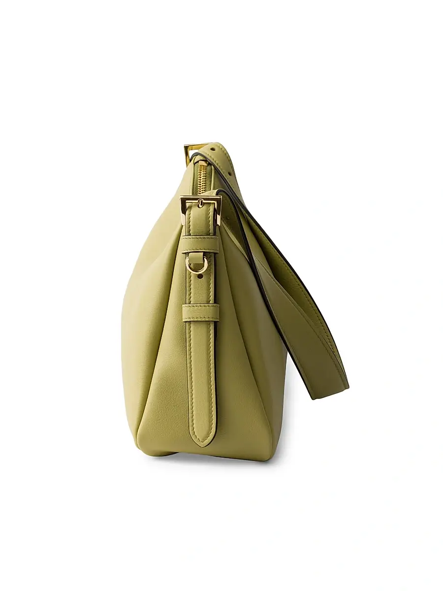 Prada Women's Aimee Leather Shoulder Bag - Green | Thumbnail 5 Prada Women's Aimee Leather Shoulder Bag - Green | Thumbnail 5