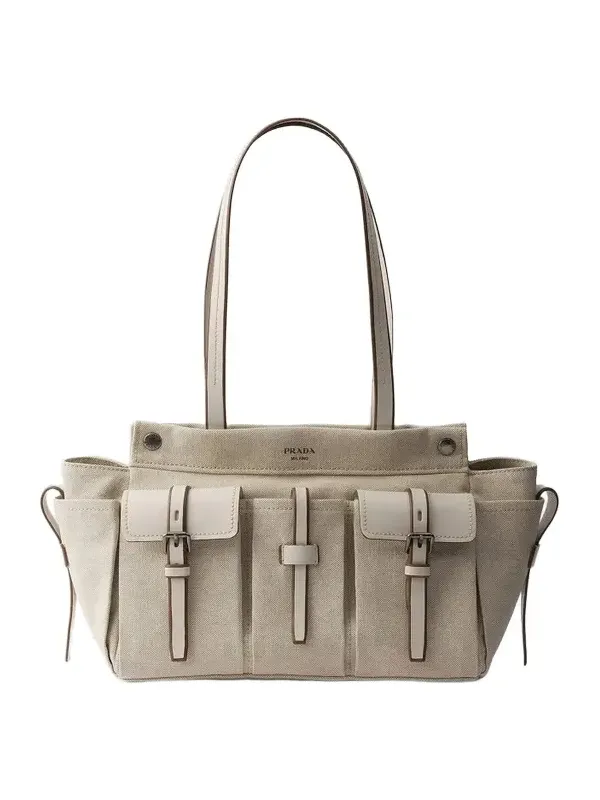Women's Route Large Canvas and Leather Tote Bag Women's Route Large Canvas and Leather Tote Bag