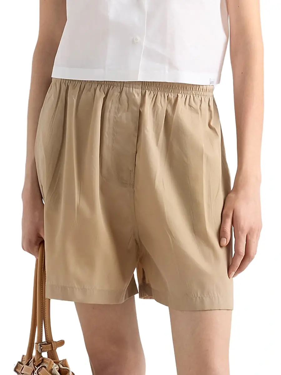 Prada Women's Washed Nylon Shorts | Thumbnail 3