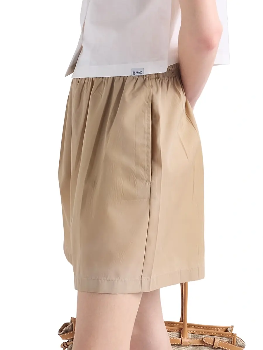 Prada Women's Washed Nylon Shorts | Thumbnail 4