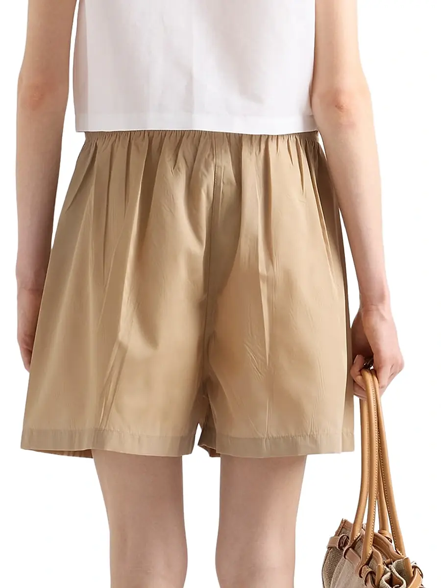 Prada Women's Washed Nylon Shorts | Thumbnail 5