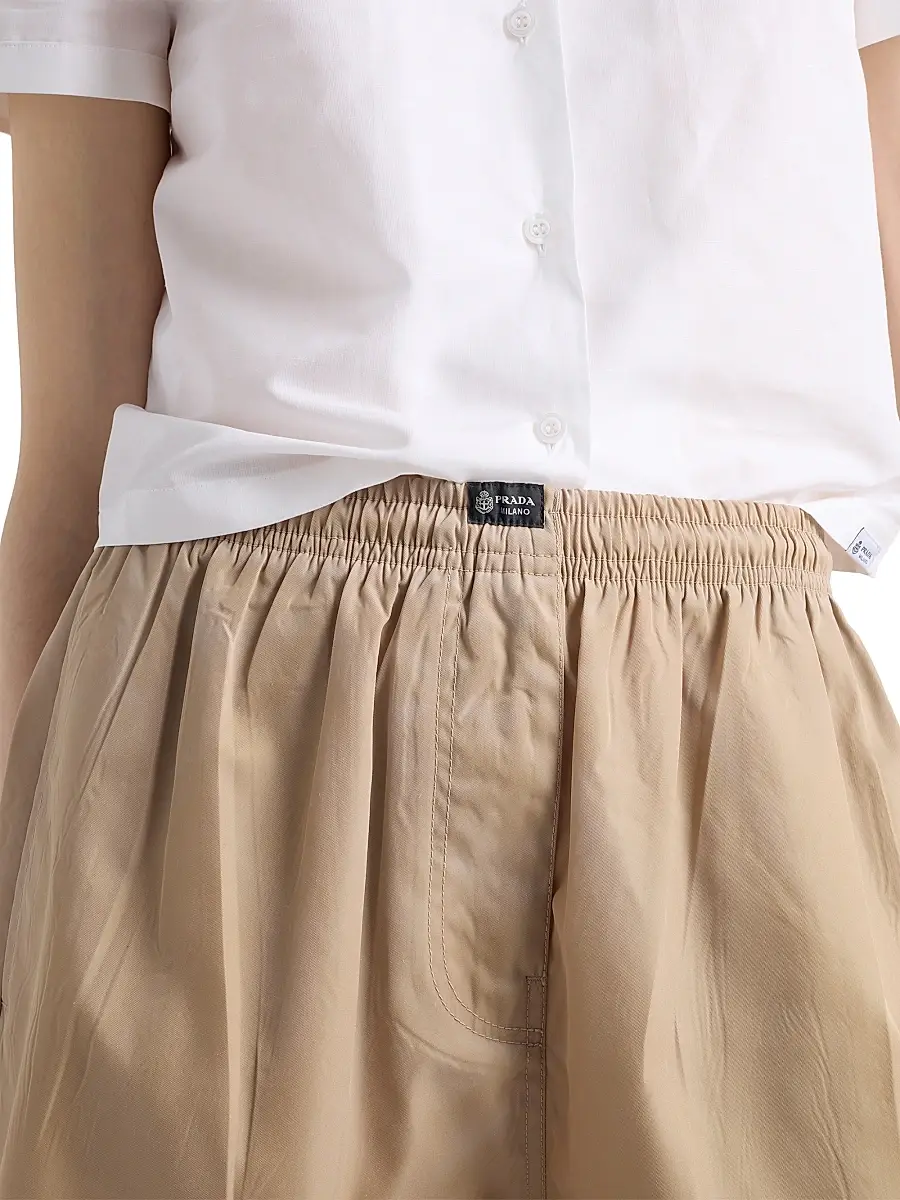 Prada Women's Washed Nylon Shorts | Thumbnail 6