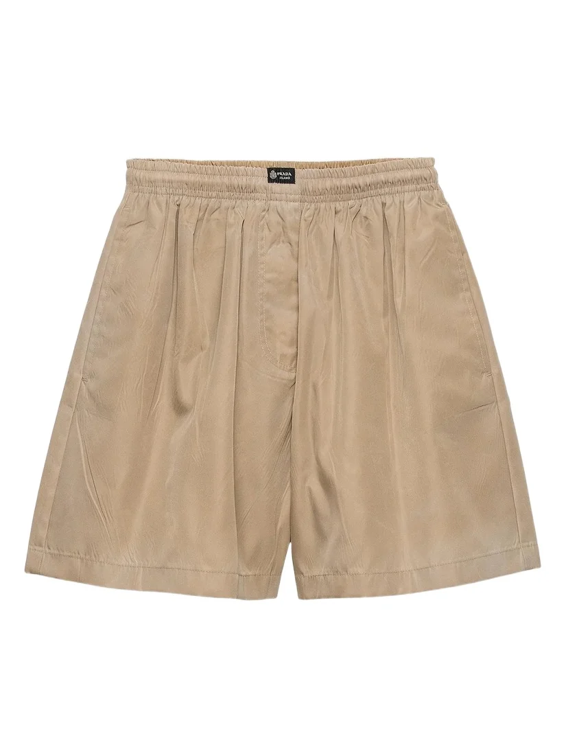 Prada Women's Washed Nylon Shorts