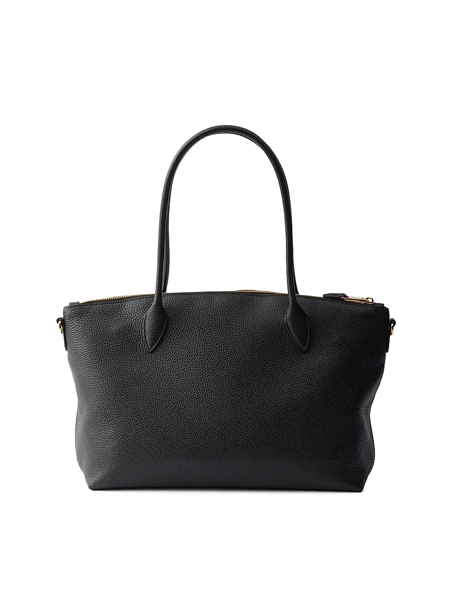 Prada Women's Leather Tote Bag - Black | Thumbnail 5
