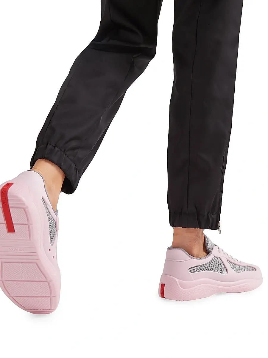 Prada Women's Women's's America's Cup Soft Rubber and Bike Fabric Sneakers | Thumbnail 2 Prada Women's Women's's America's Cup Soft Rubber and Bike Fabric Sneakers | Thumbnail 2