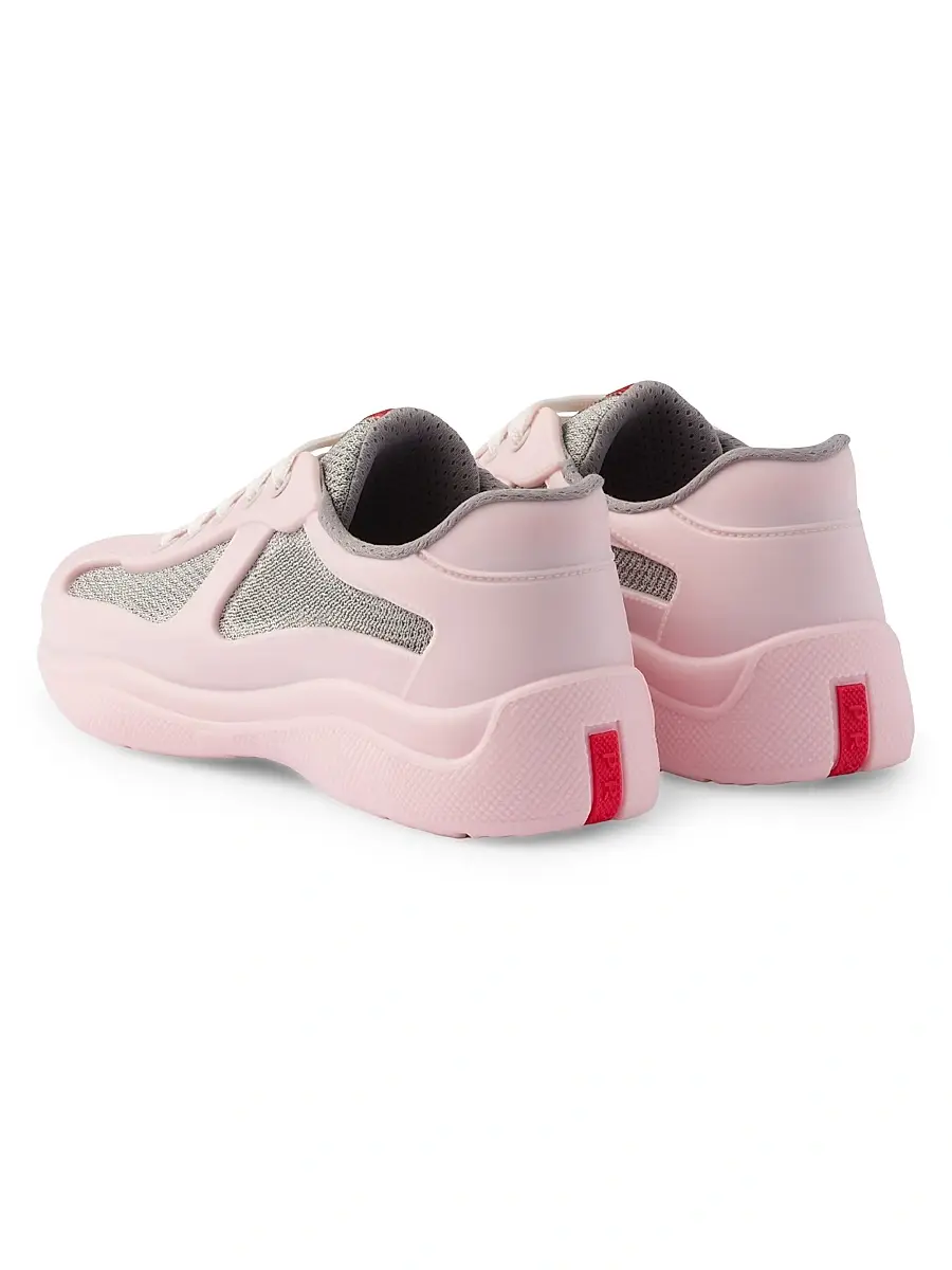 Prada Women's Women's's America's Cup Soft Rubber and Bike Fabric Sneakers | Thumbnail 4 Prada Women's Women's's America's Cup Soft Rubber and Bike Fabric Sneakers | Thumbnail 4