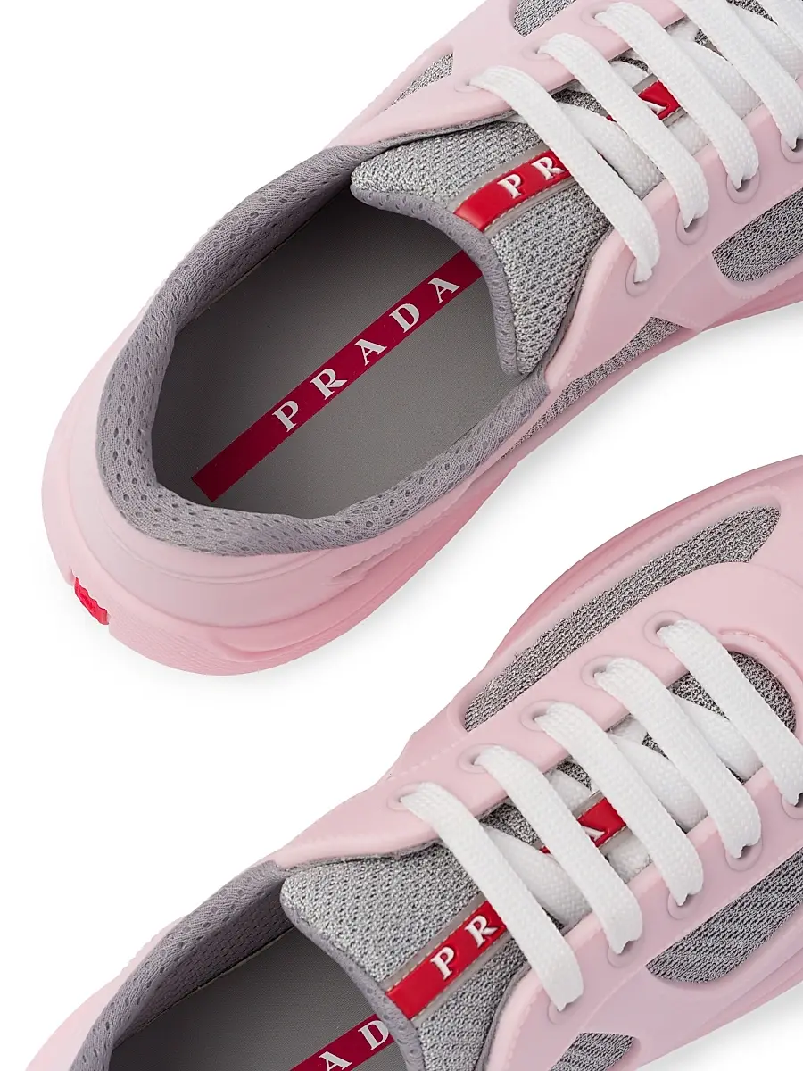 Prada Women's Women's's America's Cup Soft Rubber and Bike Fabric Sneakers | Thumbnail 5 Prada Women's Women's's America's Cup Soft Rubber and Bike Fabric Sneakers | Thumbnail 5