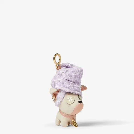 Fendi Bag charm made of beige microfibre | Thumbnail 3 Fendi Bag charm made of beige microfibre | Thumbnail 3