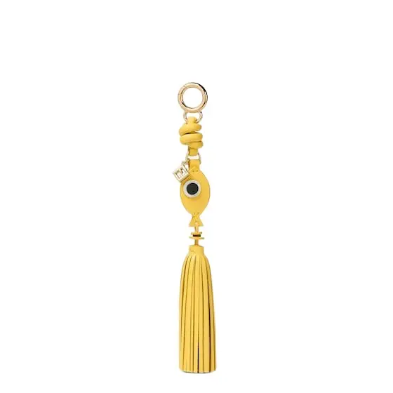Fendi Fish charm with oversized fringed tassel | Image 1 Fendi Fish charm with oversized fringed tassel | Image 1