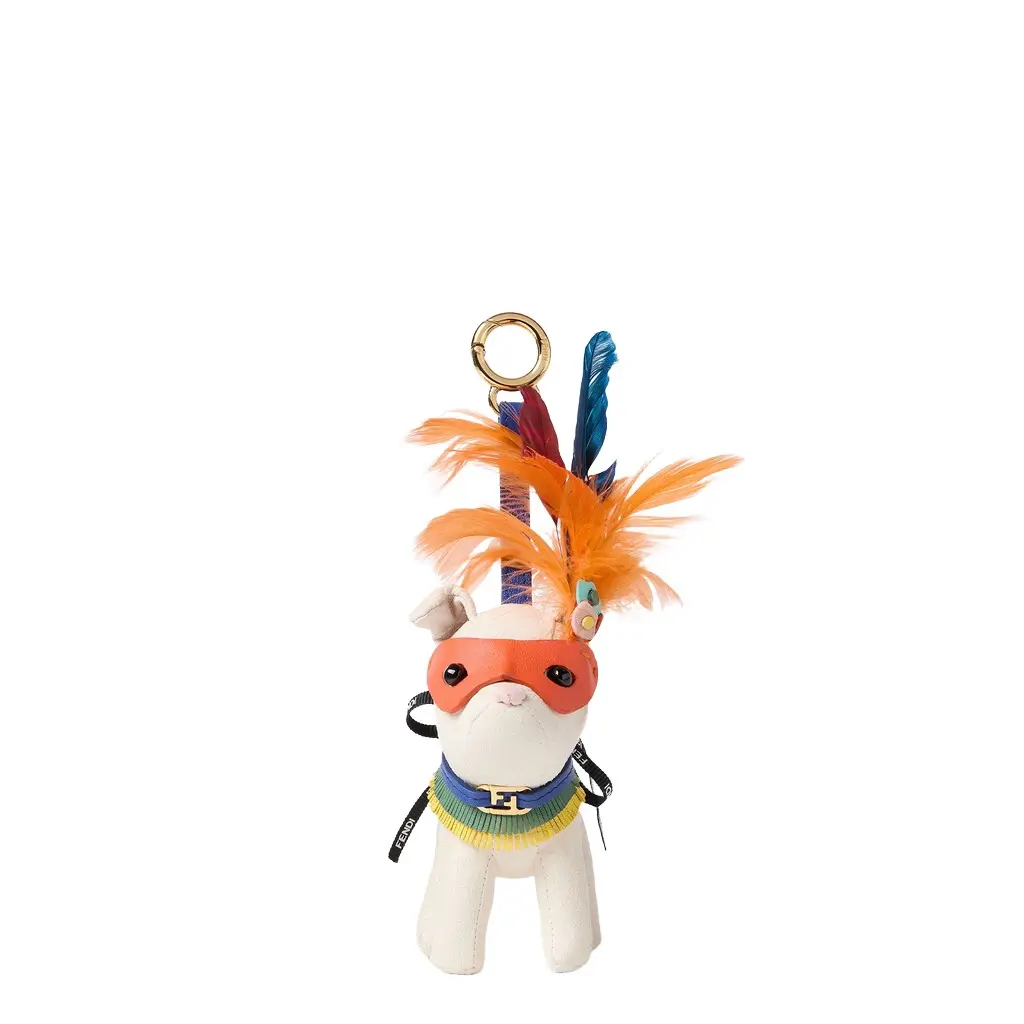 Fendi Bag charm made of white microfibre | Image 1 Fendi Bag charm made of white microfibre | Image 1