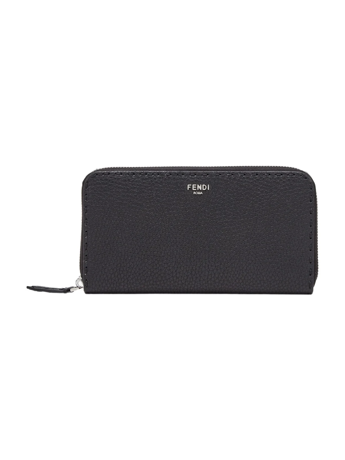 Fendi Zipper-Around Selleria Leather Wallet