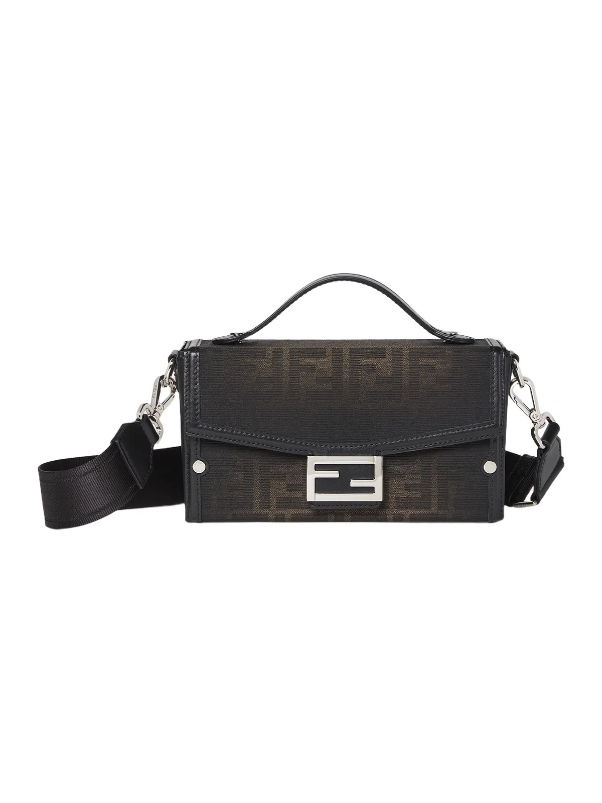 Fendi Baguette Soft Trunk FF Fabric Bag
