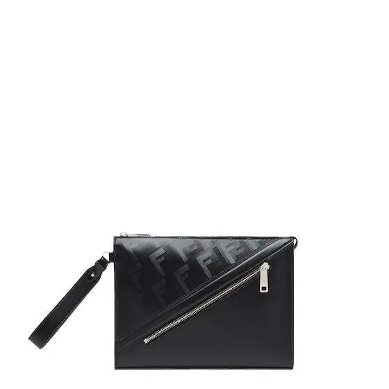 Fendi Shadow Diagonal Clutch | Image 1 Fendi Shadow Diagonal Clutch | Image 1