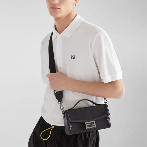 Fendi Soft Trunk bag made of black FF Nylon with a lustrous | Thumbnail 2 Fendi Soft Trunk bag made of black FF Nylon with a lustrous | Thumbnail 2
