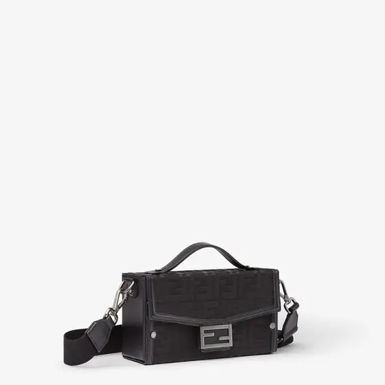 Fendi Soft Trunk bag made of black FF Nylon with a lustrous | Thumbnail 4 Fendi Soft Trunk bag made of black FF Nylon with a lustrous | Thumbnail 4