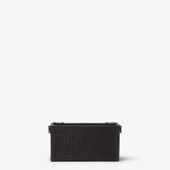 Fendi Soft Trunk bag made of black FF Nylon with a lustrous | Thumbnail 5 Fendi Soft Trunk bag made of black FF Nylon with a lustrous | Thumbnail 5