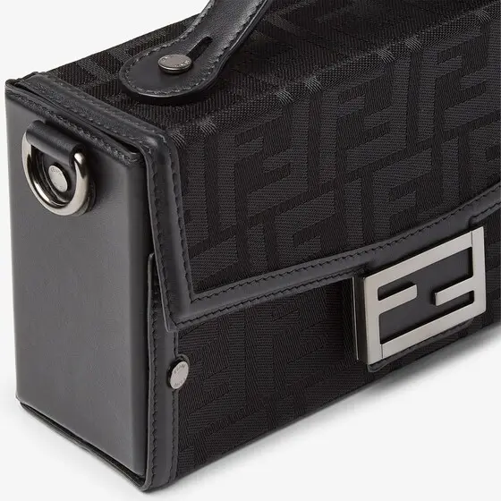 Fendi Soft Trunk bag made of black FF Nylon with a lustrous | Thumbnail 7 Fendi Soft Trunk bag made of black FF Nylon with a lustrous | Thumbnail 7