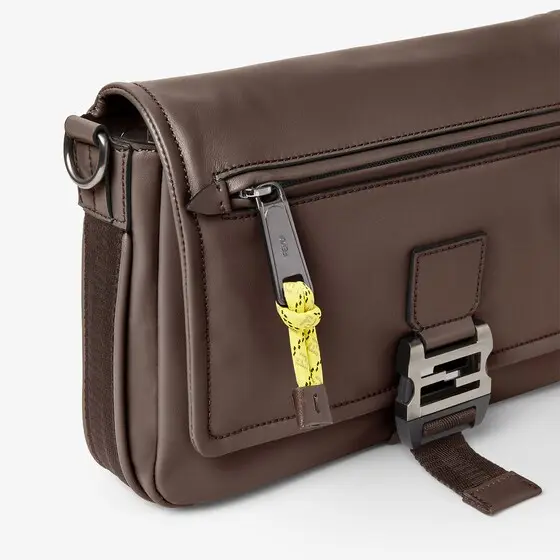 Fendi Flux Messenger bag made of chocolate brown, smooth | Thumbnail 6 Fendi Flux Messenger bag made of chocolate brown, smooth | Thumbnail 6