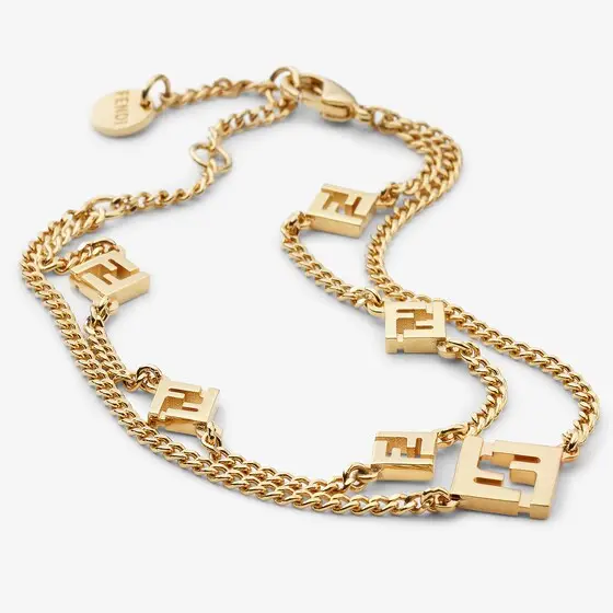 Fendi Double chain bracelet with FF charm | Thumbnail 2