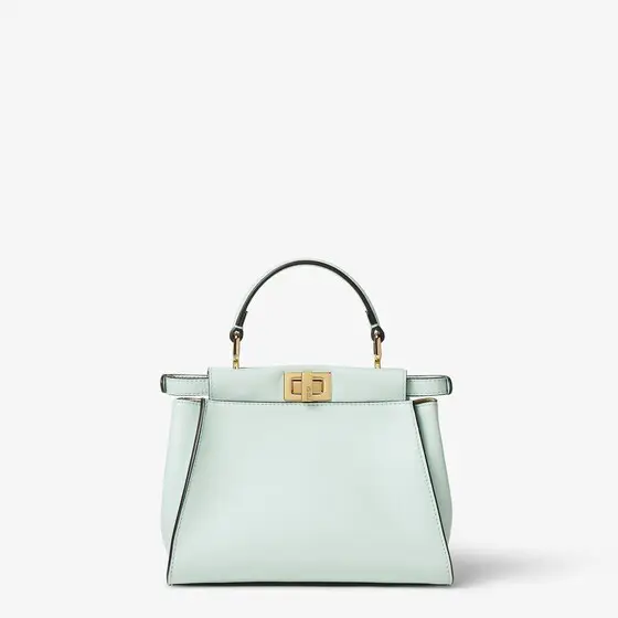 Fendi Peekaboo Mini Leather and Natural Raffia Bag | Thumbnail 3 Fendi Peekaboo Mini Leather and Natural Raffia Bag | Thumbnail 3