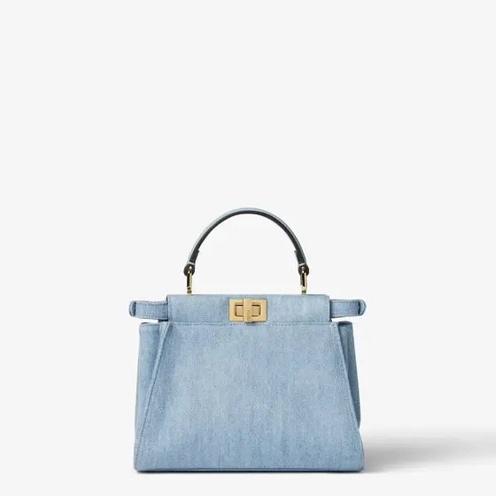 Fendi Peekaboo Mini Denim Bag | Thumbnail 4 Fendi Peekaboo Mini Denim Bag | Thumbnail 4