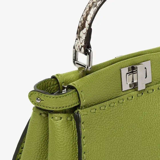 Fendi Small, iconic Peekaboo bag made with 220 hand-sewn, macro | Thumbnail 5 Fendi Small, iconic Peekaboo bag made with 220 hand-sewn, macro | Thumbnail 5