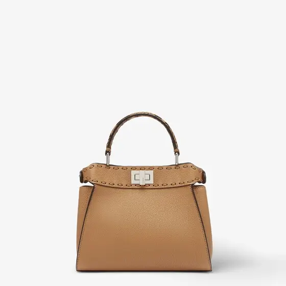 Fendi Peekaboo Mini Selleria Bag with 220 Hand-Sewn Stitches | Thumbnail 3 Fendi Peekaboo Mini Selleria Bag with 220 Hand-Sewn Stitches | Thumbnail 3