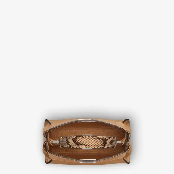 Fendi Peekaboo Mini Selleria Bag with 220 Hand-Sewn Stitches | Thumbnail 4 Fendi Peekaboo Mini Selleria Bag with 220 Hand-Sewn Stitches | Thumbnail 4
