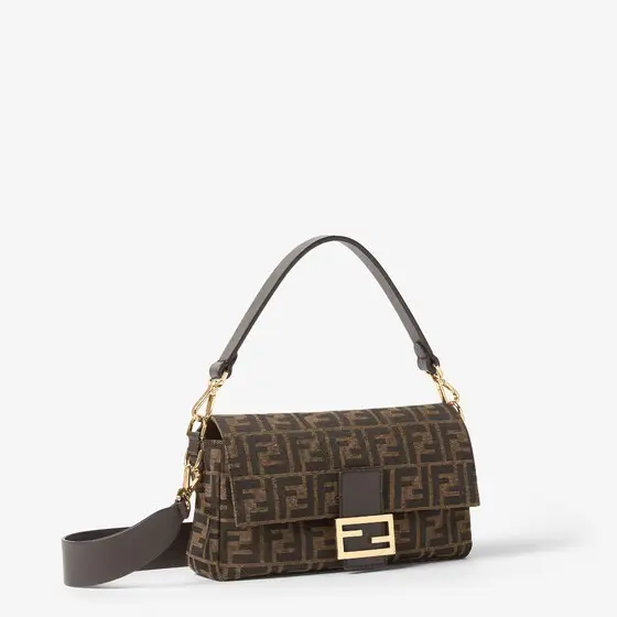 Fendi Baguette Tobacco Brown FF Jacquard Fabric Bag | Thumbnail 2 Fendi Baguette Tobacco Brown FF Jacquard Fabric Bag | Thumbnail 2