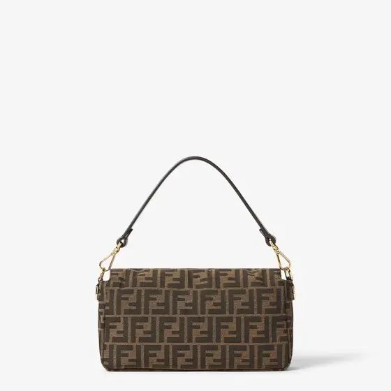 Fendi Baguette Tobacco Brown FF Jacquard Fabric Bag | Thumbnail 3 Fendi Baguette Tobacco Brown FF Jacquard Fabric Bag | Thumbnail 3
